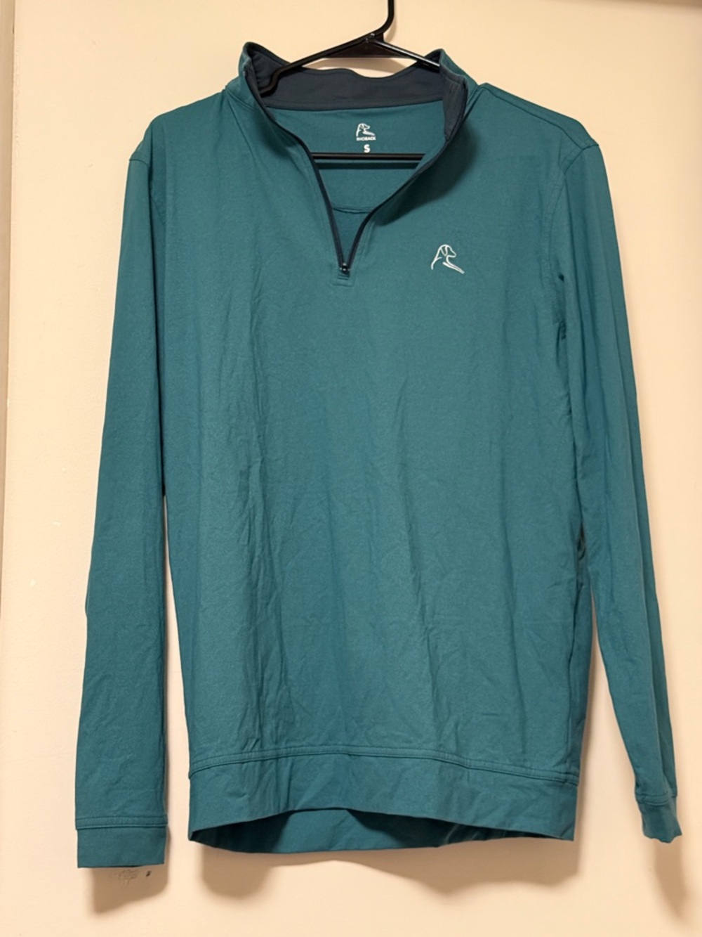 Rhoback Men's Green Quarter-Zip Sweater